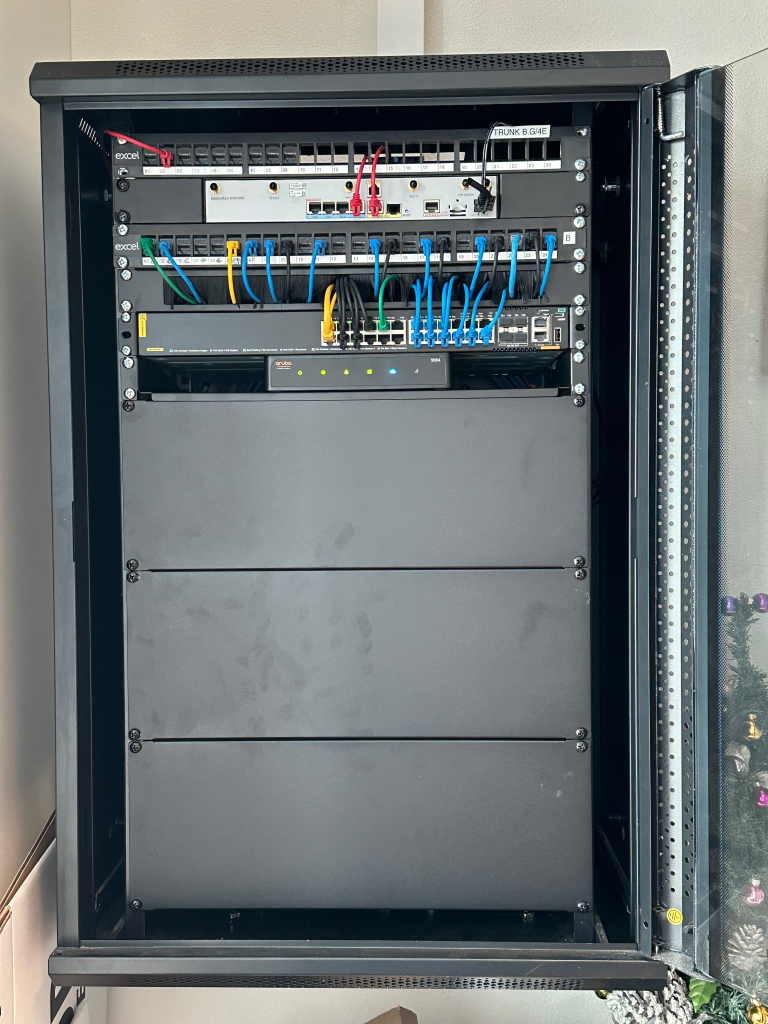 Serverruimte netwerkrack